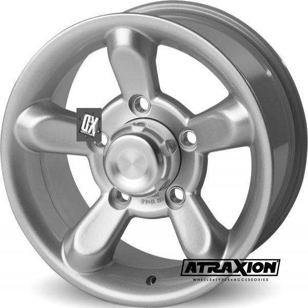 8x17 KN Wheels Predator Silver Atraxion TyresWheels