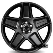 9.5x22 5x120 ET25 CTR72.6 Alu Kahn Mondial (RS-Forged) Satin Black (DED:Land Rover ) WACMF9257S1R