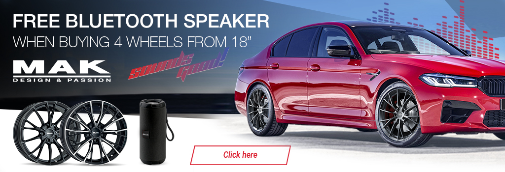 Free Bluetooth Speaker When Buying 4 Wheels From 18