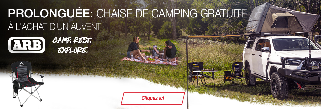 Chaise De Camping Gratuite A L'Achat D'Un Auvent